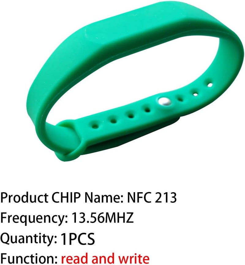 hecere سوار NFC 213 نوع 2 168 بايت (1 قطعة سوار NFC213 أخضر) - Image 4